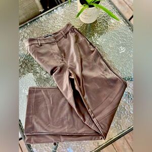 Reitmans wide leg leather pants